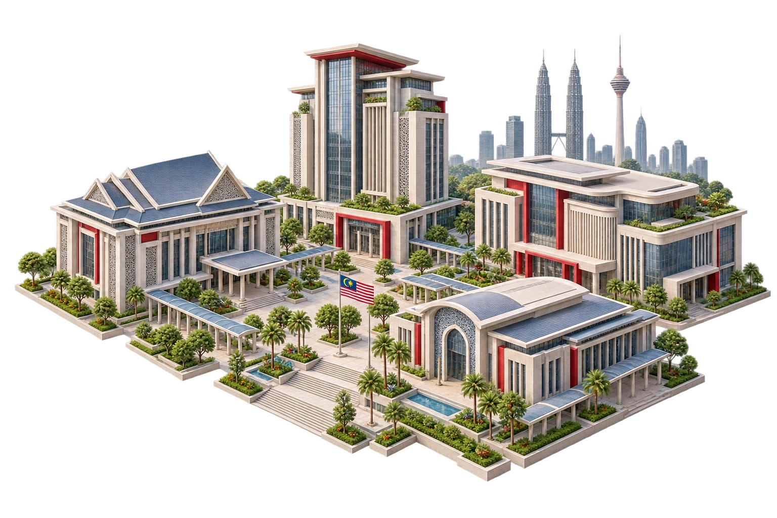 Malaysian government and regulatory agency district
